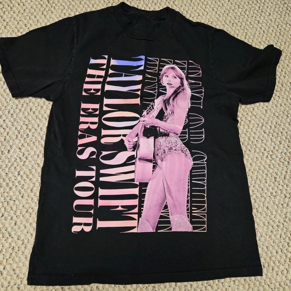 Taylor Swift The Eras Tour Official Lover Oversized Black Large T-Shirt